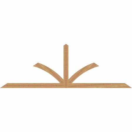 Ekena Millwork Richland Smooth Timber Gable Bracket, Western Red Cedar, 96"W x 32"H x 1 1/2"D x 3 1/2"F, 8/12 Pitch GBW096X32X0204RIC00SWR